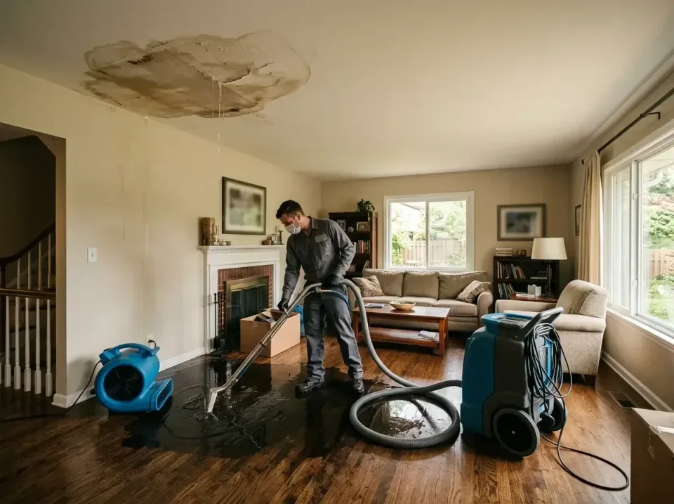 attic-pipe-burst-ceiling-drip-008 — frequently asked questions, Water Damage Restoration & Carpet Care in Badger, AK